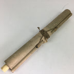 Japanese Hanging Scroll Vtg Kakejiku Kakemono Painting Poetry Mountain SC696
