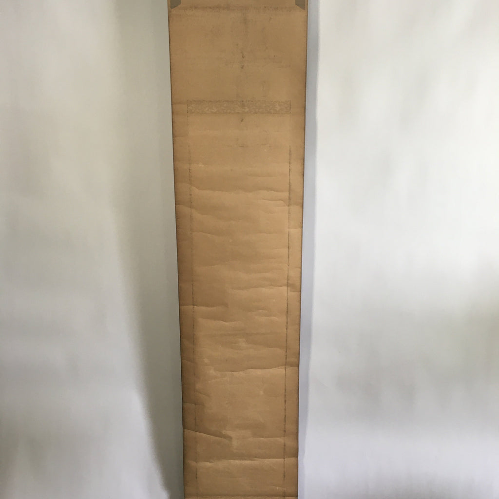 Japanese Hanging Scroll Vtg Kakejiku Kakemono Painting Poppy Flower SC674