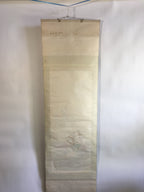 Japanese Hanging Scroll Vtg Kakejiku Kakemono Painting Samurai Warrior SC631