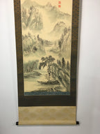 Japanese Hanging Scroll Vtg Kakejiku Kakemono Painting Segaitougen SC598