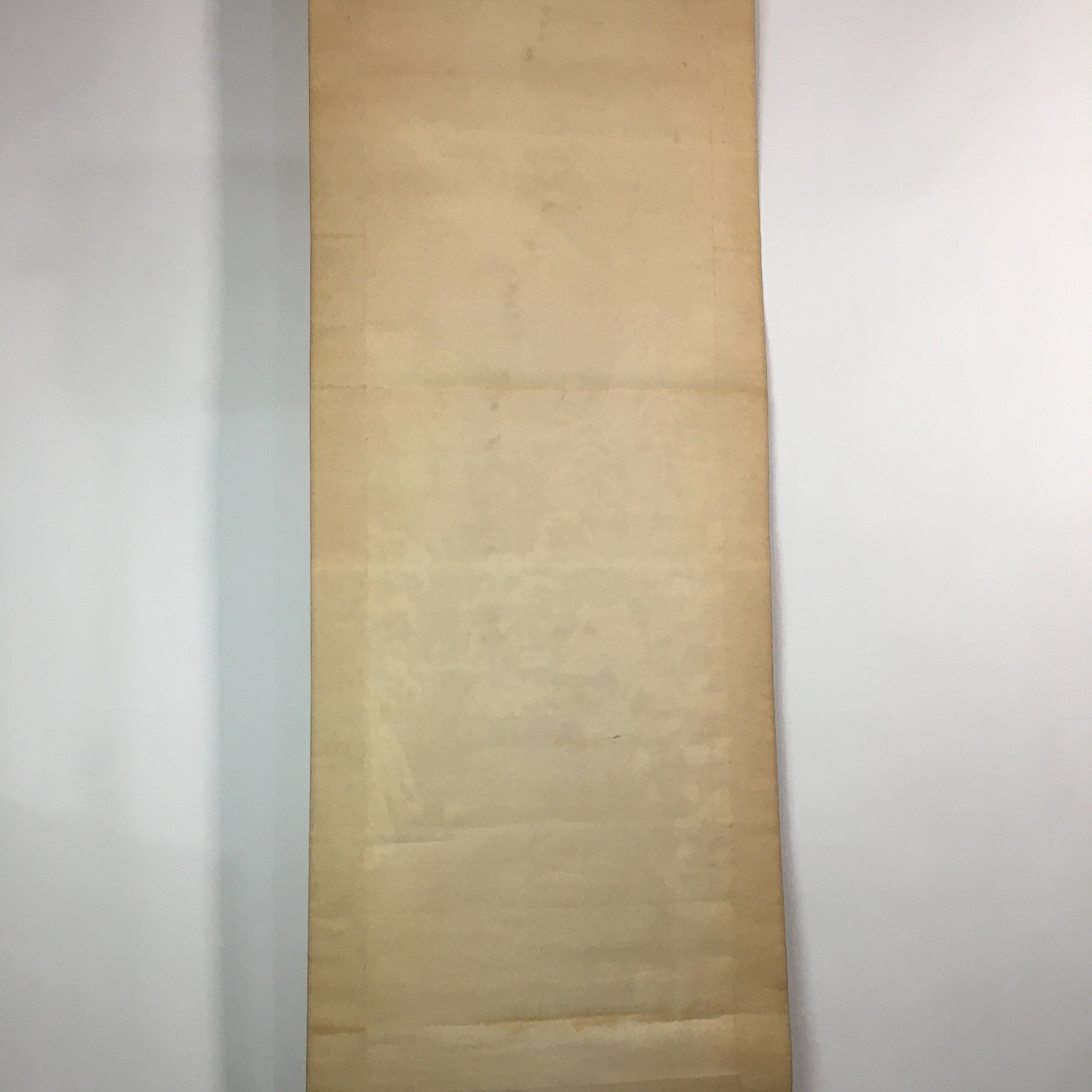 Japanese Hanging Scroll Vtg Kakejiku Kakemono Painting Snow Mountain SC601