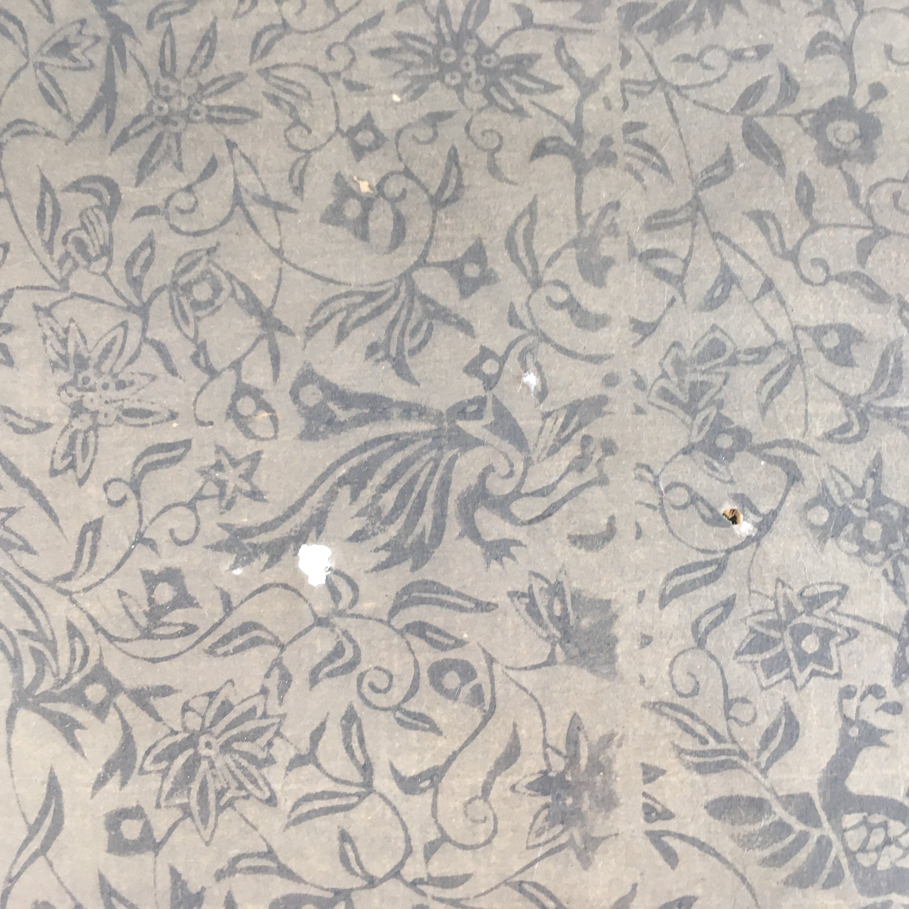 Japanese Hanging Scroll Vtg Kakejiku Kakemono Painting Spring Flowers SC640