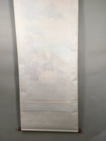 Japanese Hanging Scroll Vtg Kakejiku Kakemono Painting Takasago SC579