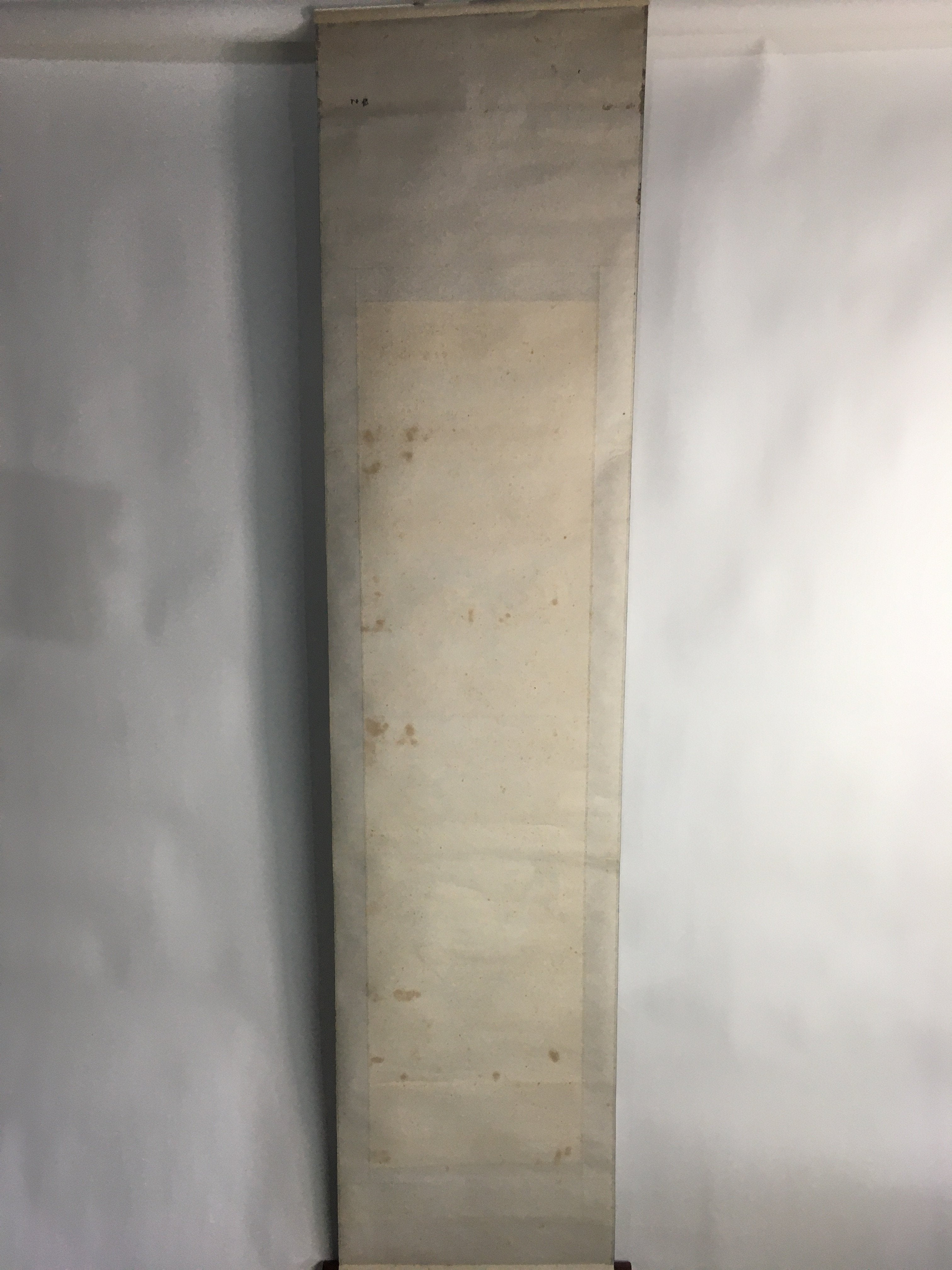 Japanese Hanging Scroll Vtg Kakejiku Kakemono Painting Two Cranes Baiitsu SC652