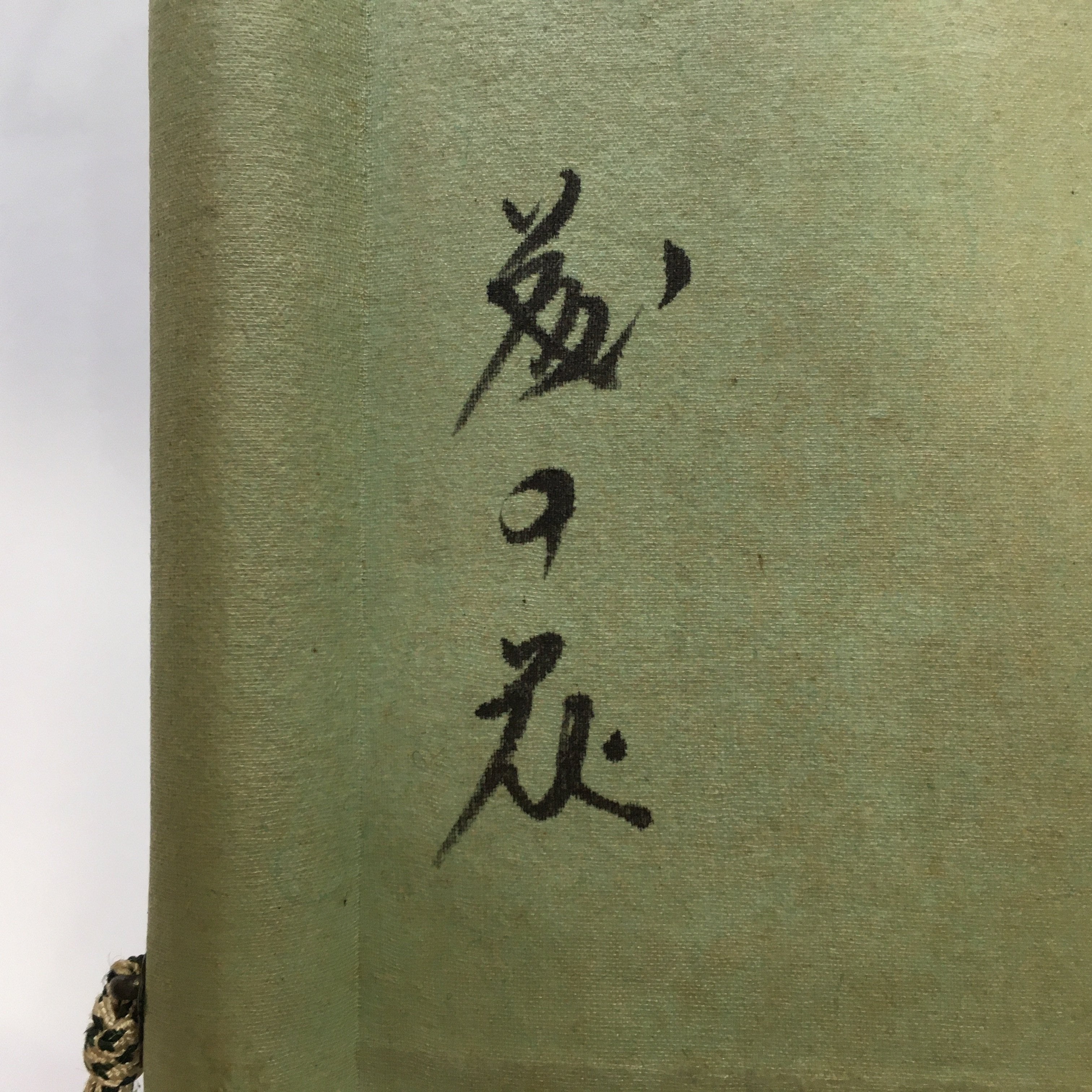 Japanese Hanging Scroll Vtg Kakejiku Kakemono Painting Wisteria Flowers SC626
