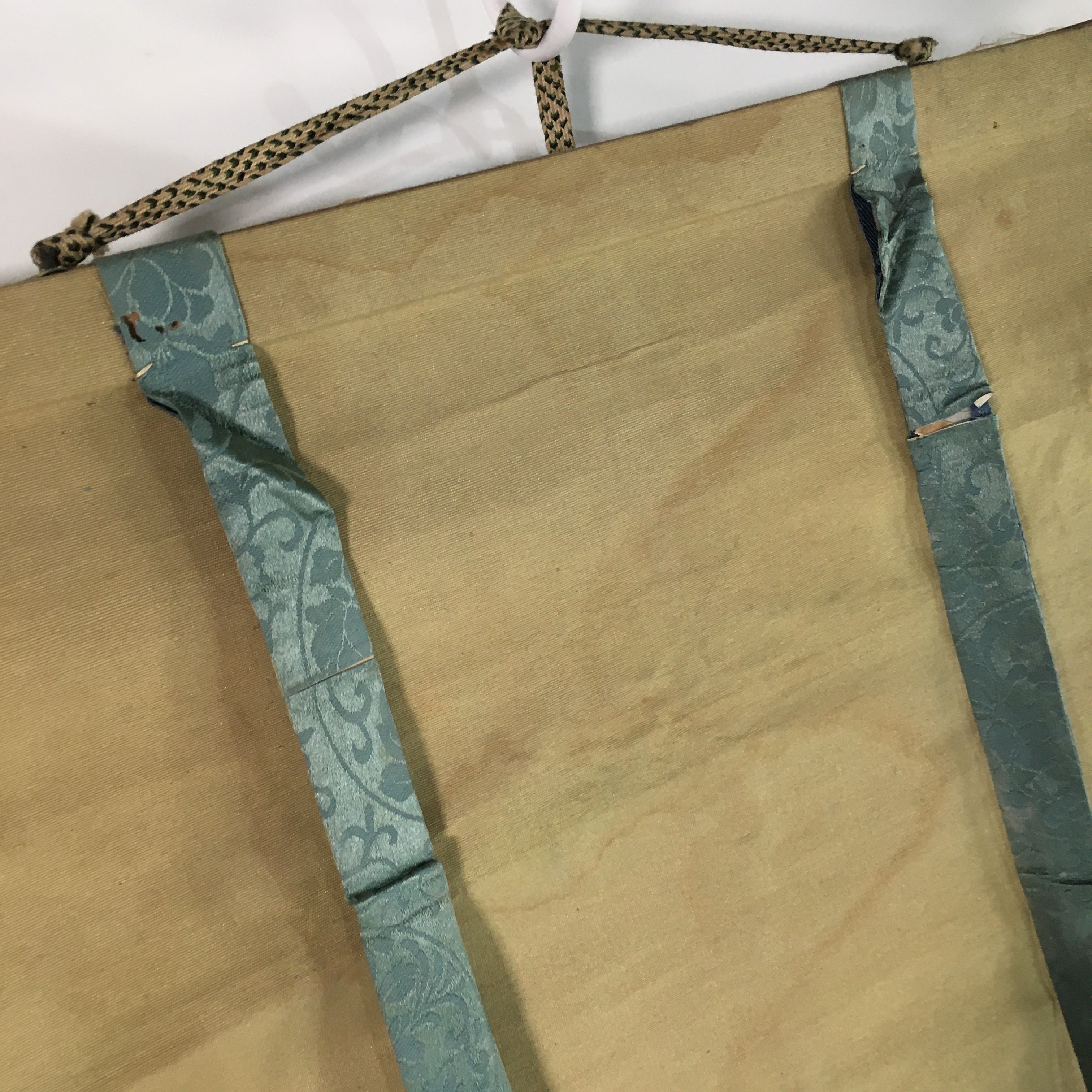Japanese Hanging Scroll Vtg Kakejiku Kakemono Pink Peony Flower SC746