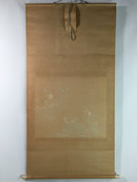 Japanese Hanging Scroll Vtg Kakejiku Kakemono Small Birds Flower SC722