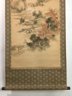 Japanese Hanging Scroll Vtg Kakejiku Kakemono Spring Mountain SC750