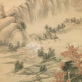 Japanese Hanging Scroll Vtg Kakejiku Kakemono Spring Mountain SC750
