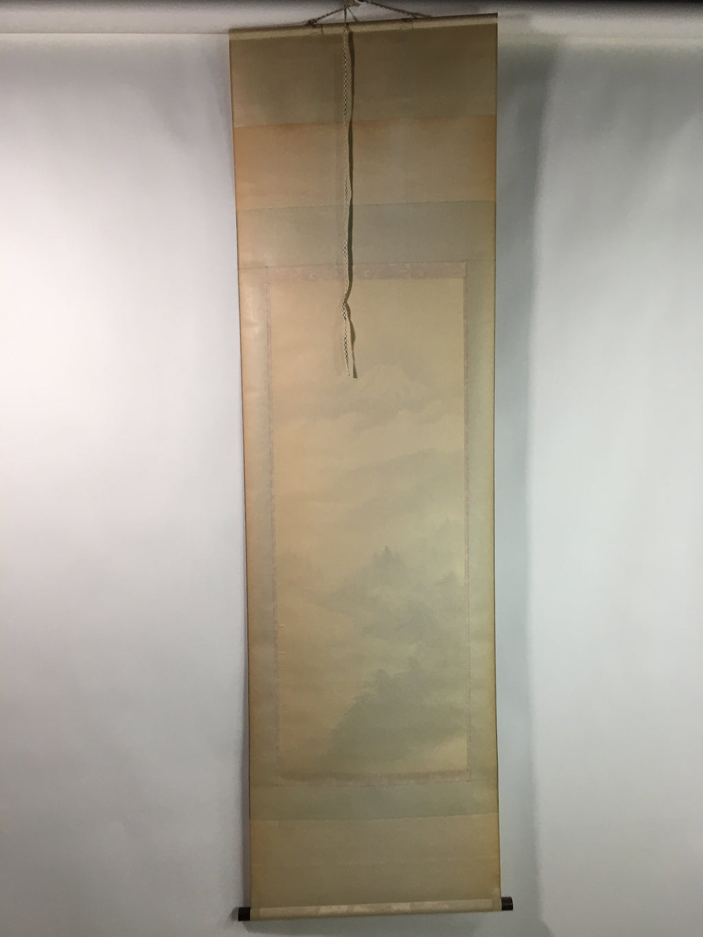 Japanese Hanging Scroll Vtg Kakejiku Kakemono Suiboku-Gan Mountains SC732
