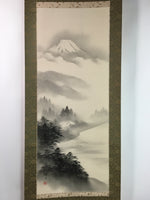 Japanese Hanging Scroll Vtg Kakejiku Kakemono Suiboku-Gan Mountains SC732