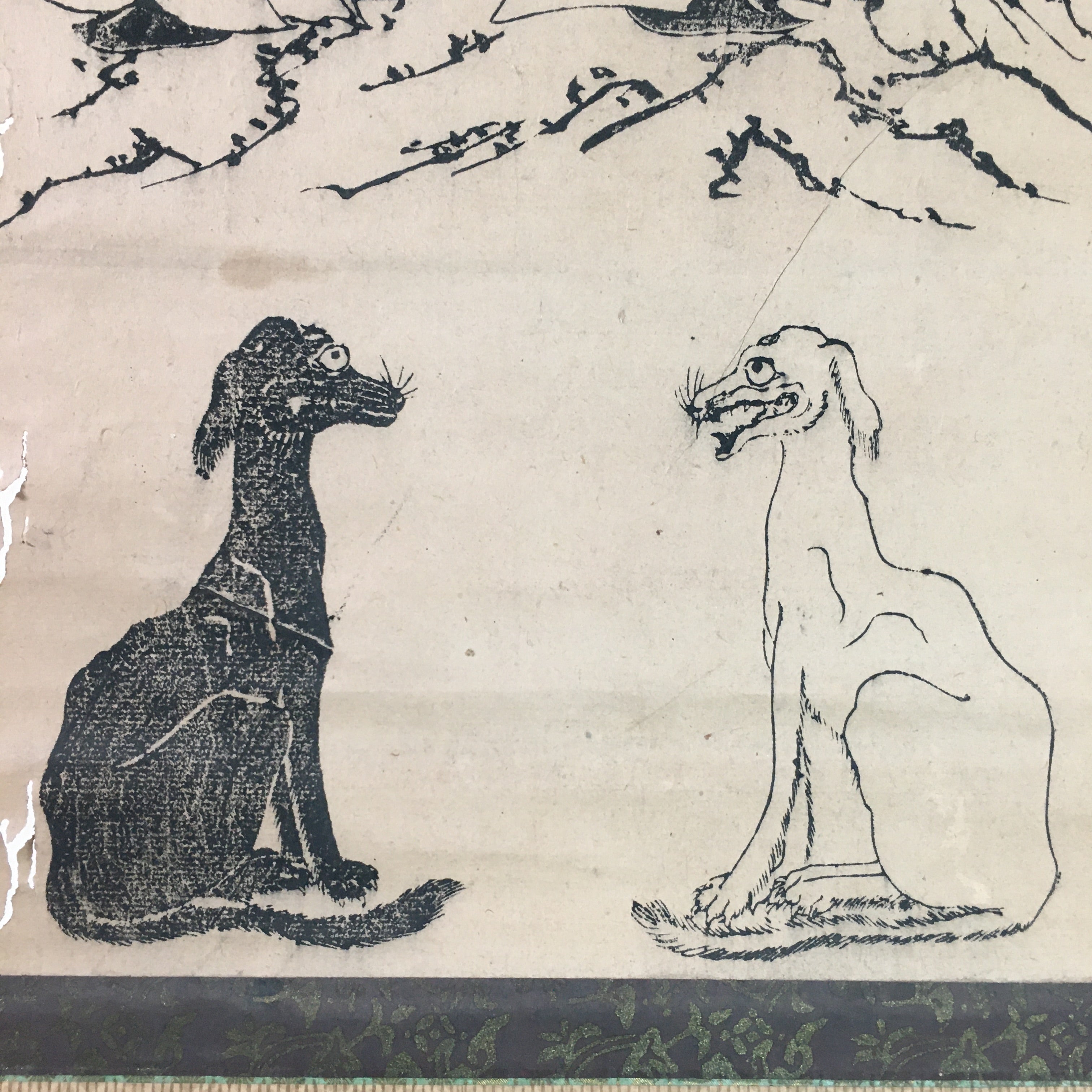 Japanese Hanging Scroll Vtg Kakejiku Kakemono Yamato Takeru SC733