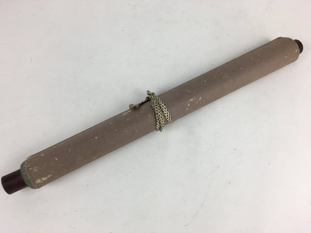 Japanese Hanging Scroll Vtg Kakejiku Kakemono Zen Words Calligraphy SC707