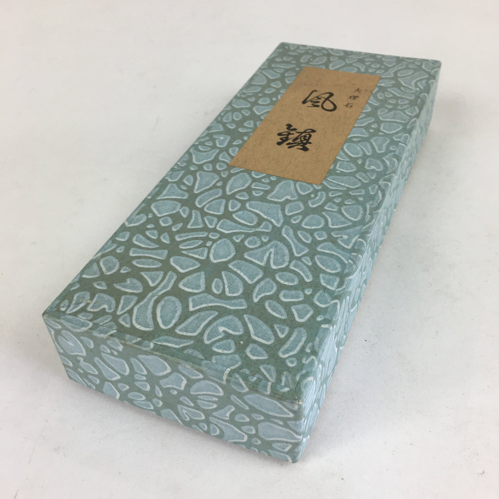 Japanese Hanging Scroll Weights Vtg Fuchin Marble Stone Purple Tassel FC281