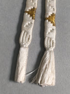 Japanese Haori-Himo Pair Kimono Accessory Silk Kumihimo Vtg 17.5cm Rope OJ155