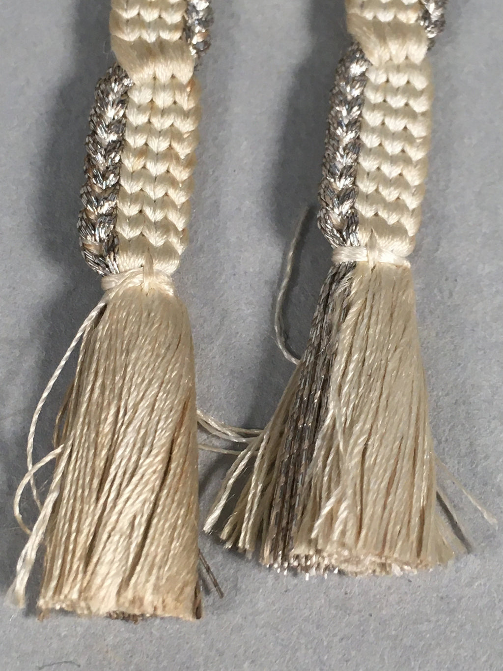 Japanese Haori-Himo Pair Kimono Accessory Silk Kumihimo Vtg 17cm Rope OJ157