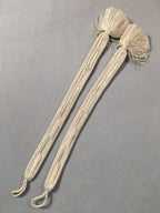 Japanese Haori-Himo Pair Kimono Accessory Silk Kumihimo Vtg 18.5cm Rope OJ156