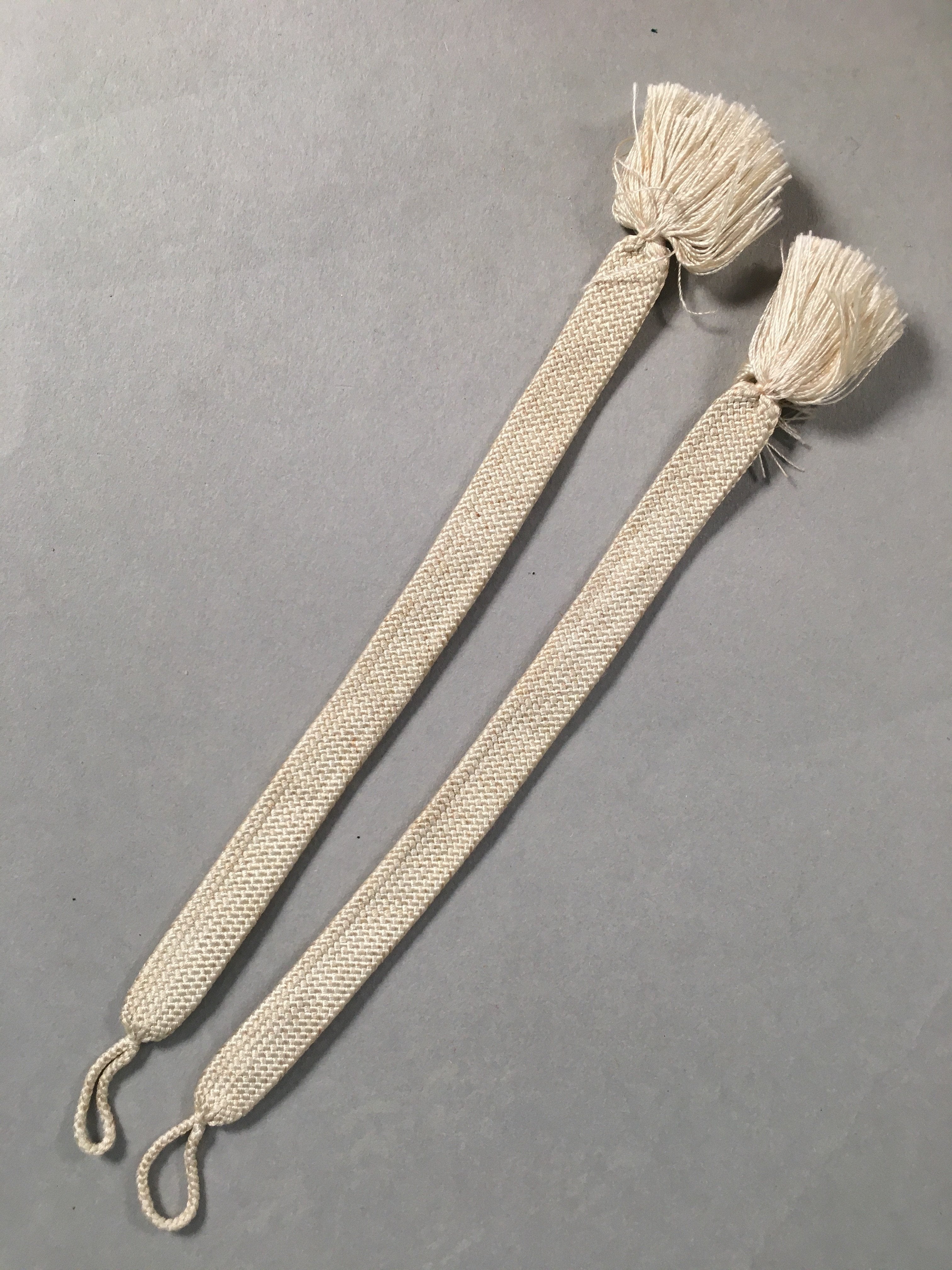 Japanese Haori-Himo Pair Kimono Accessory Silk Kumihimo Vtg 18.5cm Rope OJ156