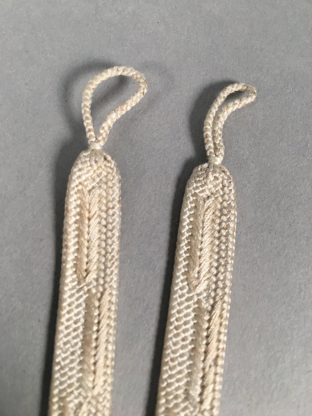 Japanese Haori-Himo Pair Kimono Accessory Silk Kumihimo Vtg 18.5cm Rope OJ156