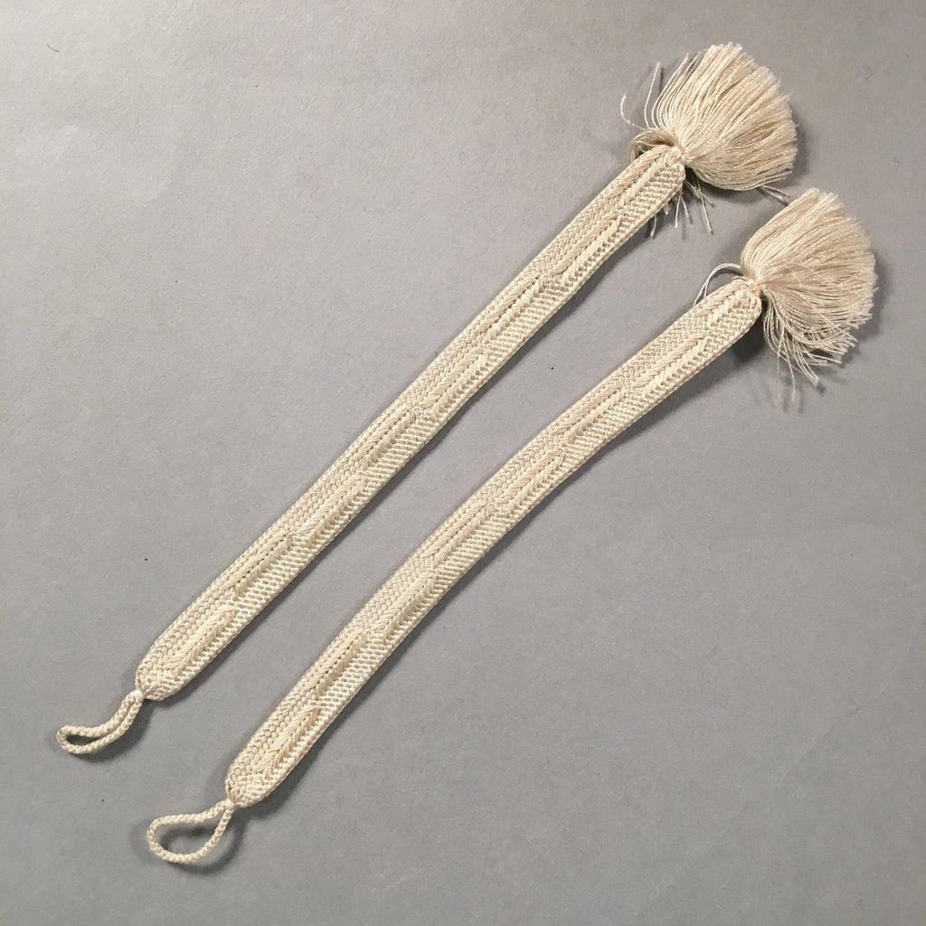 Japanese Haori-Himo Pair Kimono Accessory Silk Kumihimo Vtg 18.5cm Rope OJ156