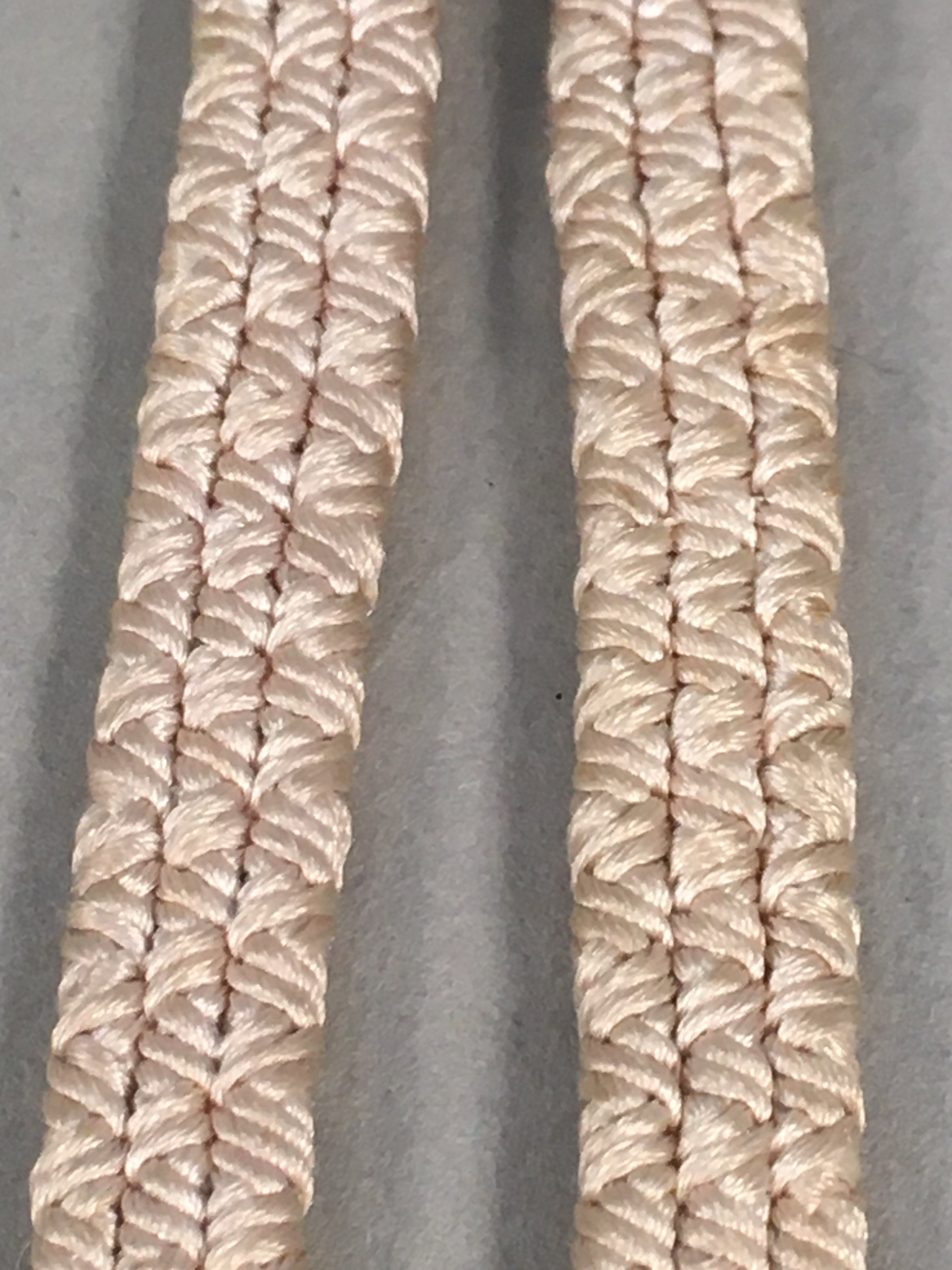 Japanese Haori-Himo Pair Kimono Accessory Silk Kumihimo Vtg 18cm Rope OJ153