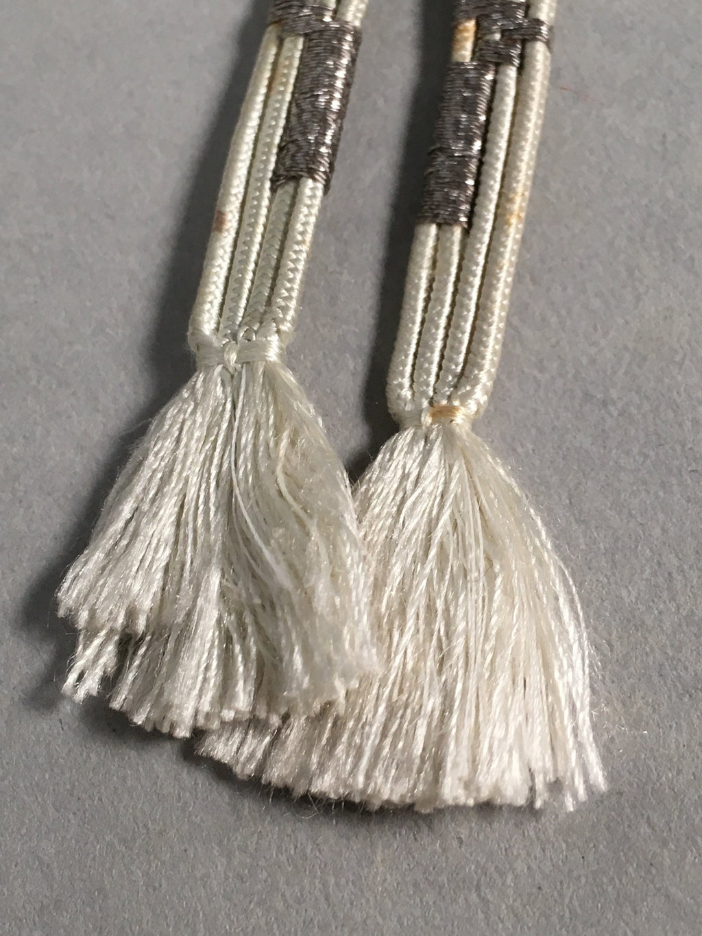 Japanese Haori-Himo Pair Kimono Accessory Silk Kumihimo Vtg 18cm Rope OJ154
