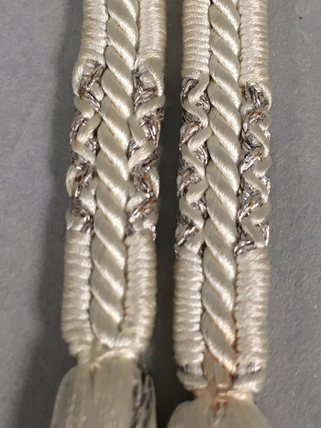 Japanese Haori-Himo Pair Kimono Accessory Silk Kumihimo Vtg 18cm Rope OJ158