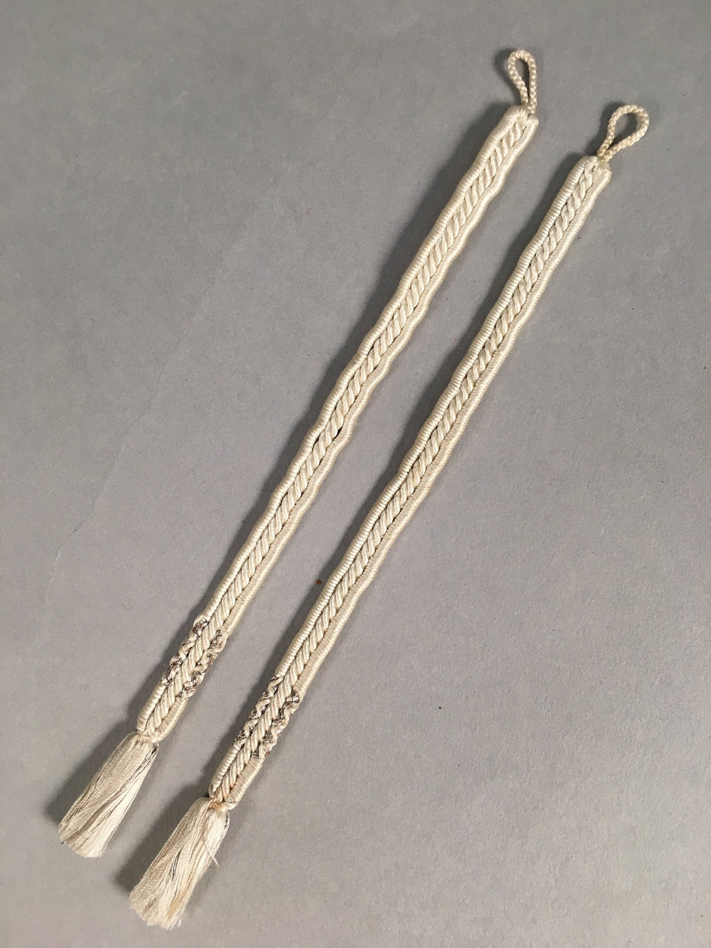 Japanese Haori-Himo Pair Kimono Accessory Silk Kumihimo Vtg 18cm Rope OJ158