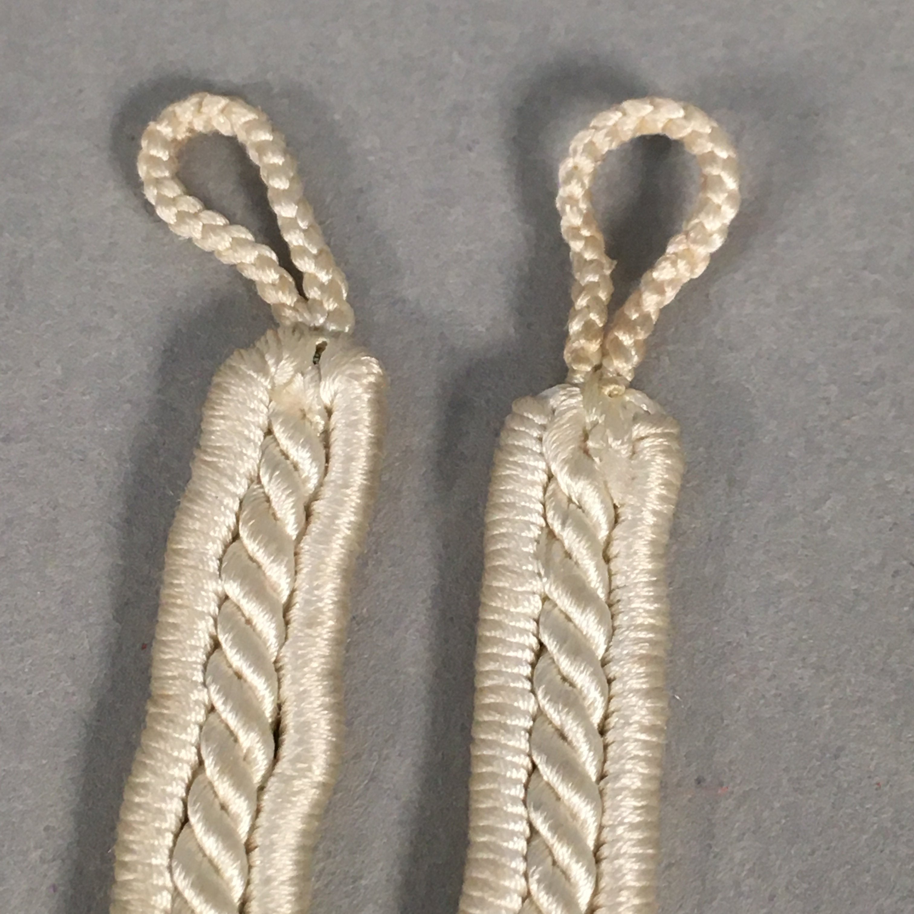Japanese Haori-Himo Pair Kimono Accessory Silk Kumihimo Vtg 18cm Rope OJ158