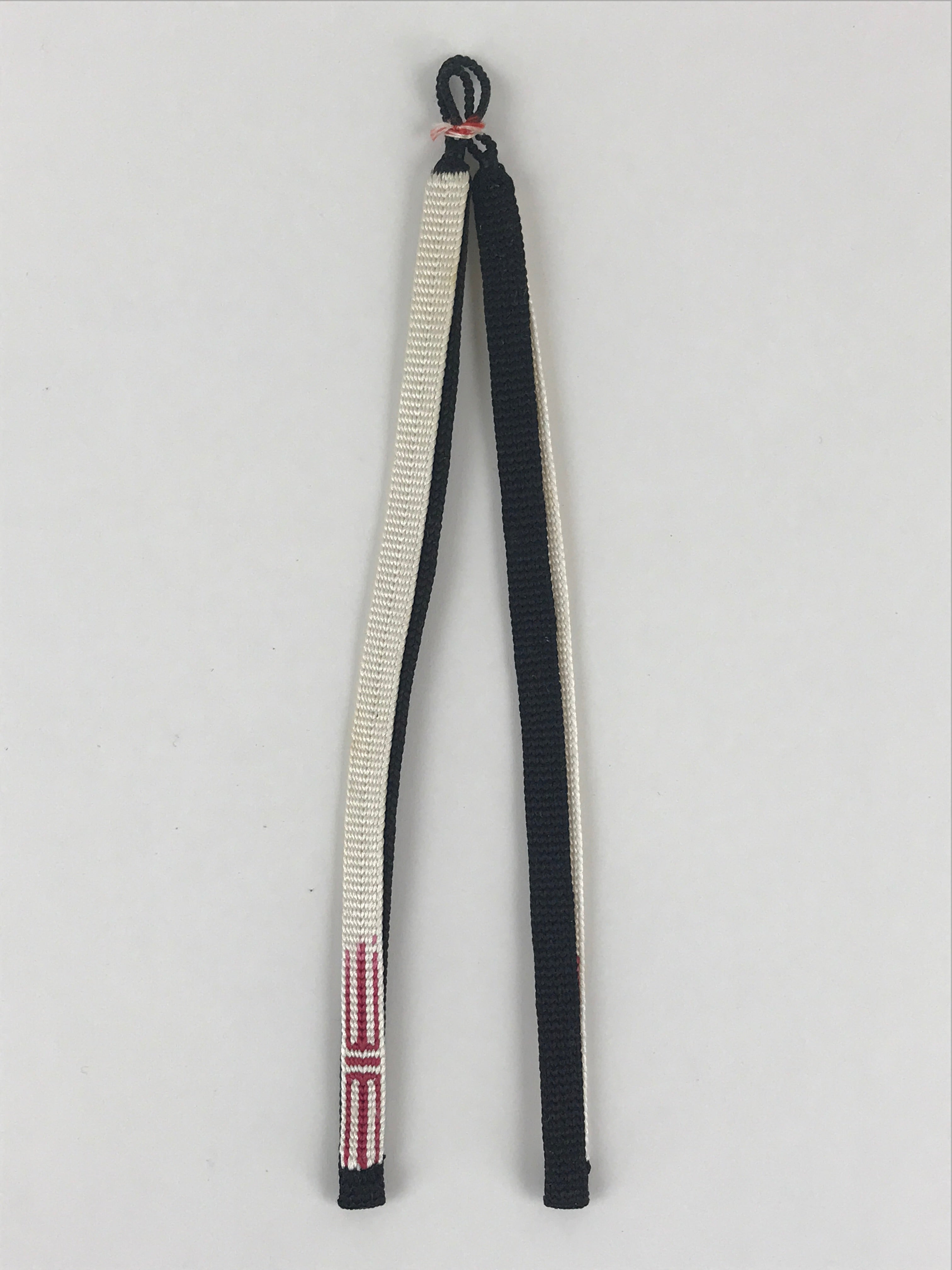 Japanese Haori Himo Ties Kimono Jacket Kimono Accessory Silk Black White OJ186