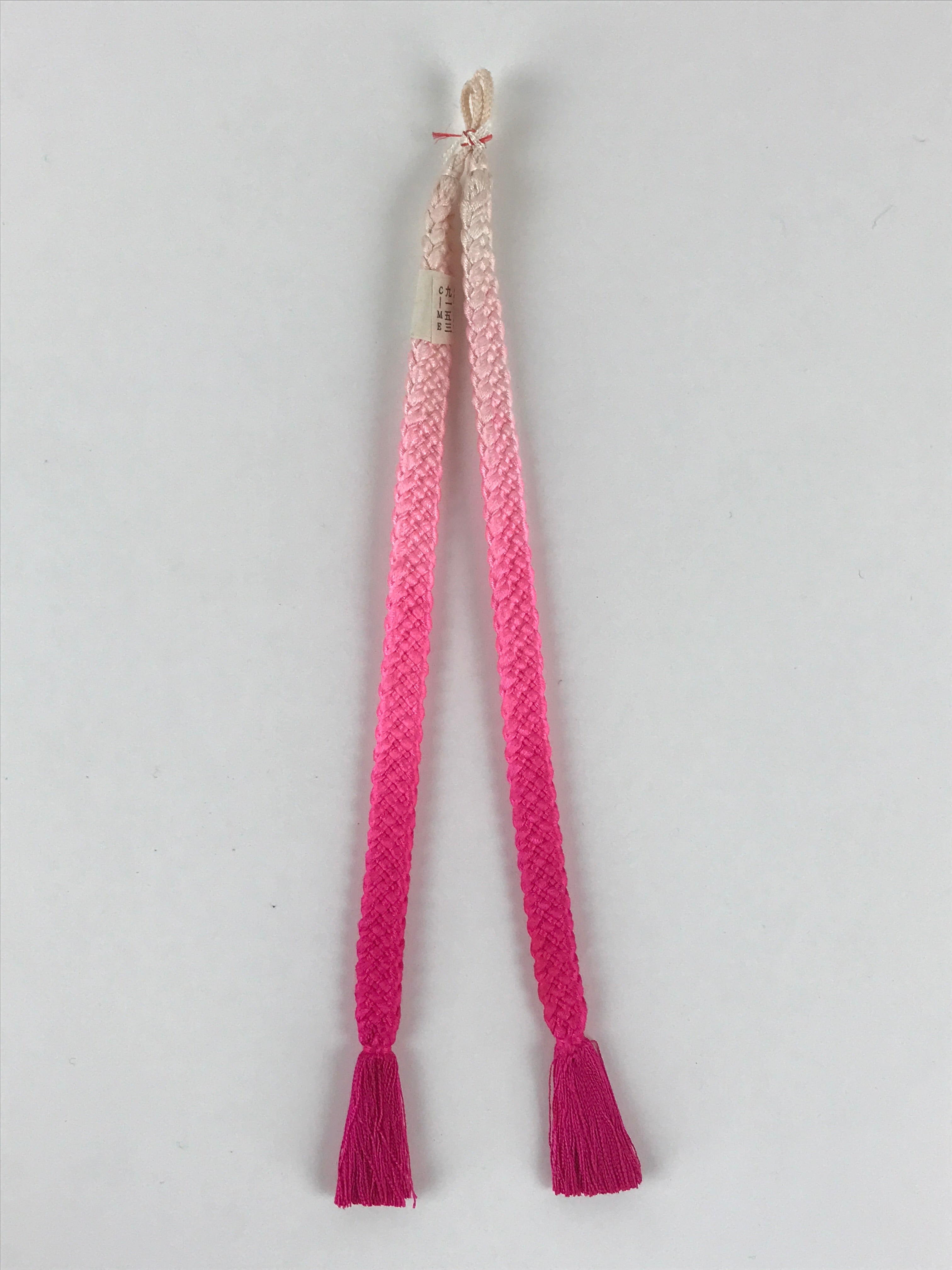 Japanese Haori Himo Ties Kimono Jacket Kimono Accessory Silk White Pink OJ187