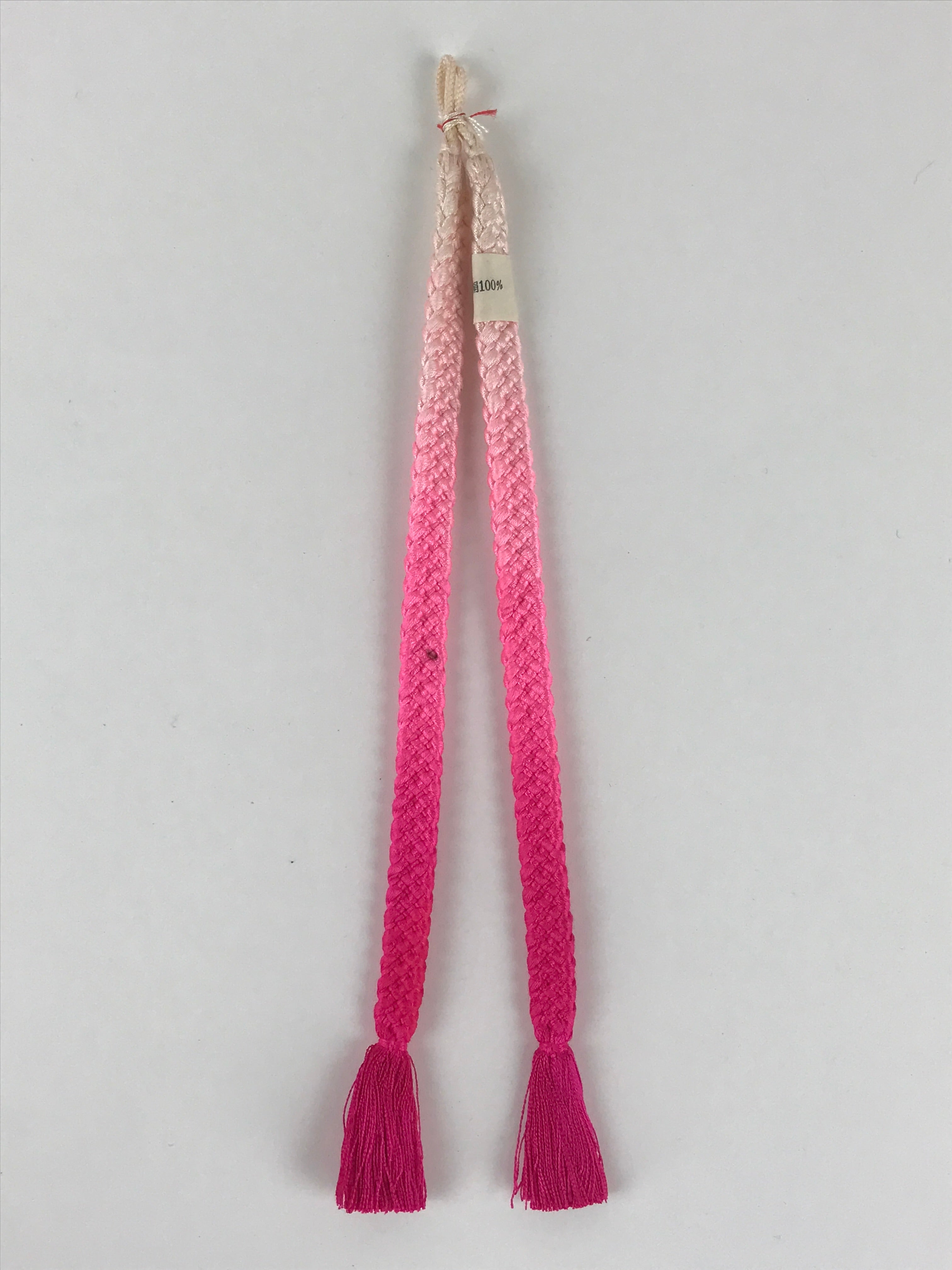 Japanese Haori Himo Ties Kimono Jacket Kimono Accessory Silk White Pink OJ187