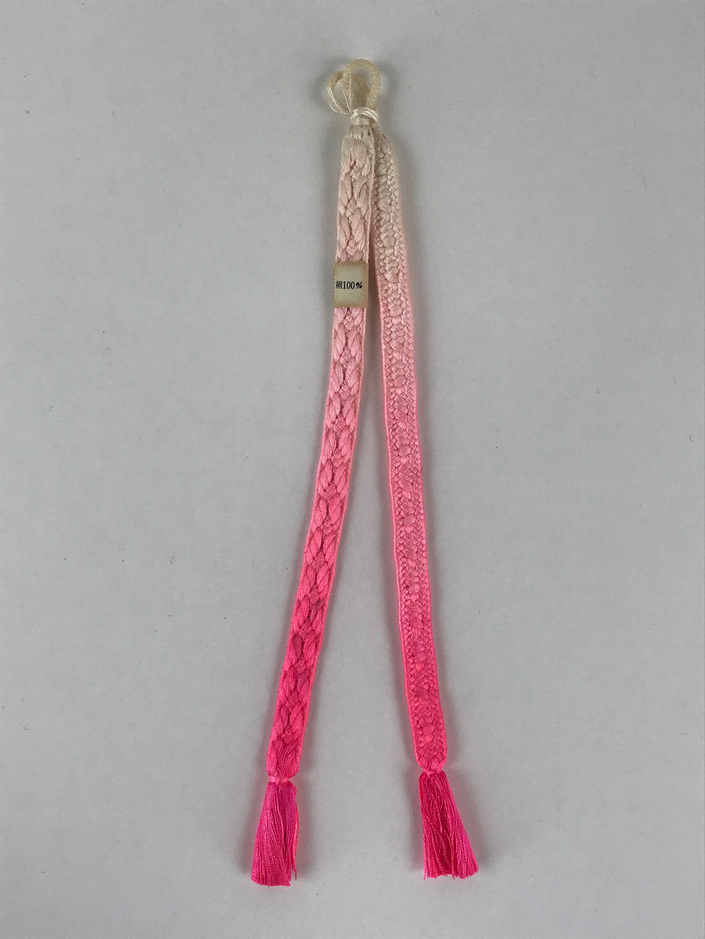 Japanese Haori Himo Ties Kimono Jacket Kimono Accessory Silk White Pink OJ188