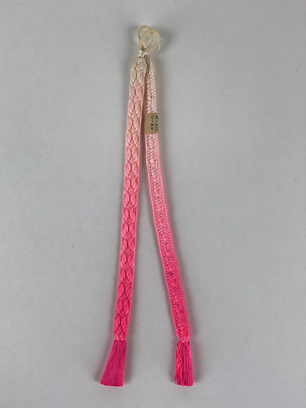Japanese Haori Himo Ties Kimono Jacket Kimono Accessory Silk White Pink OJ188