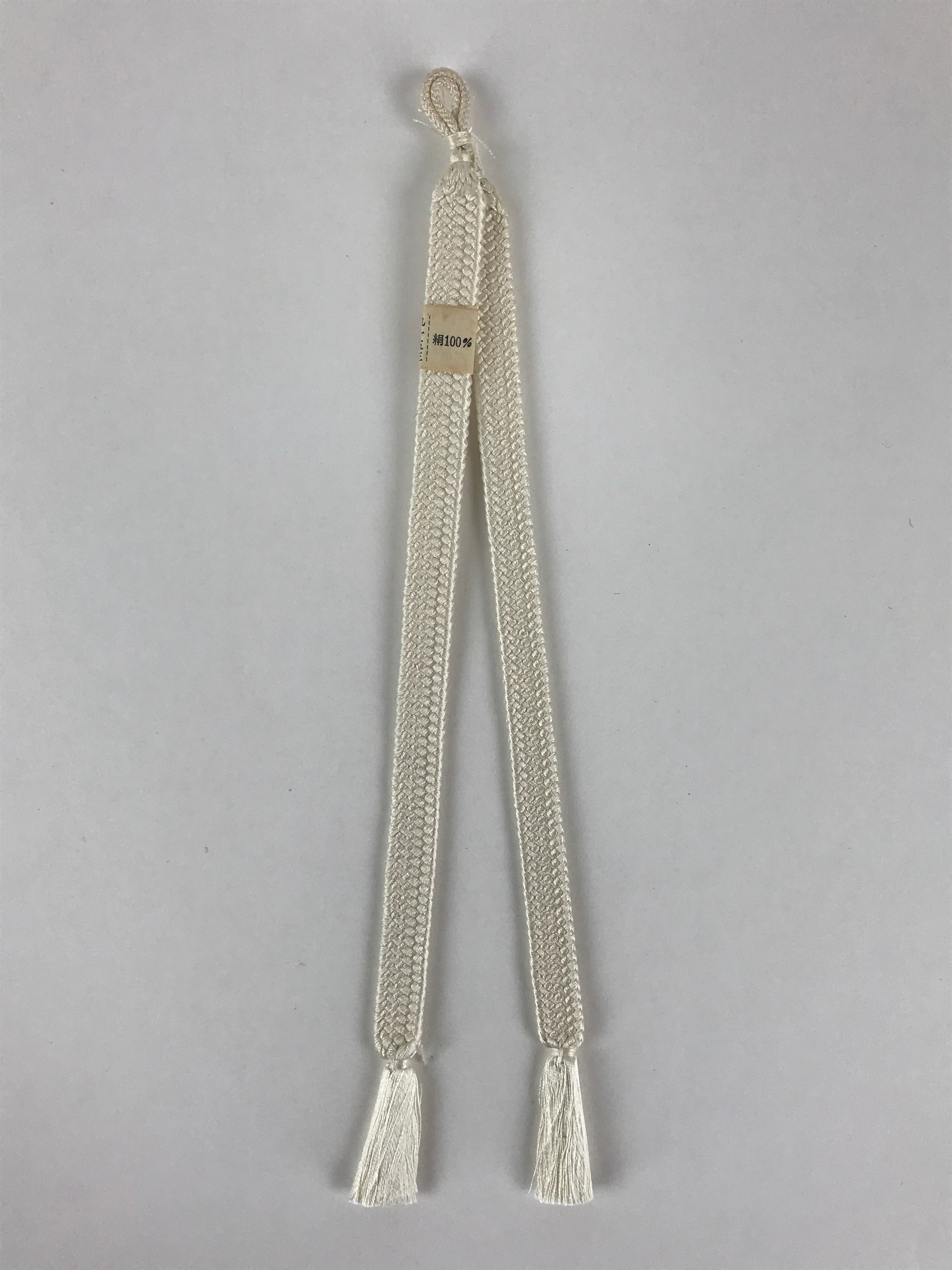 Japanese Haori Himo Ties Kimono Jacket Kimono Accessory Silk White String OJ180