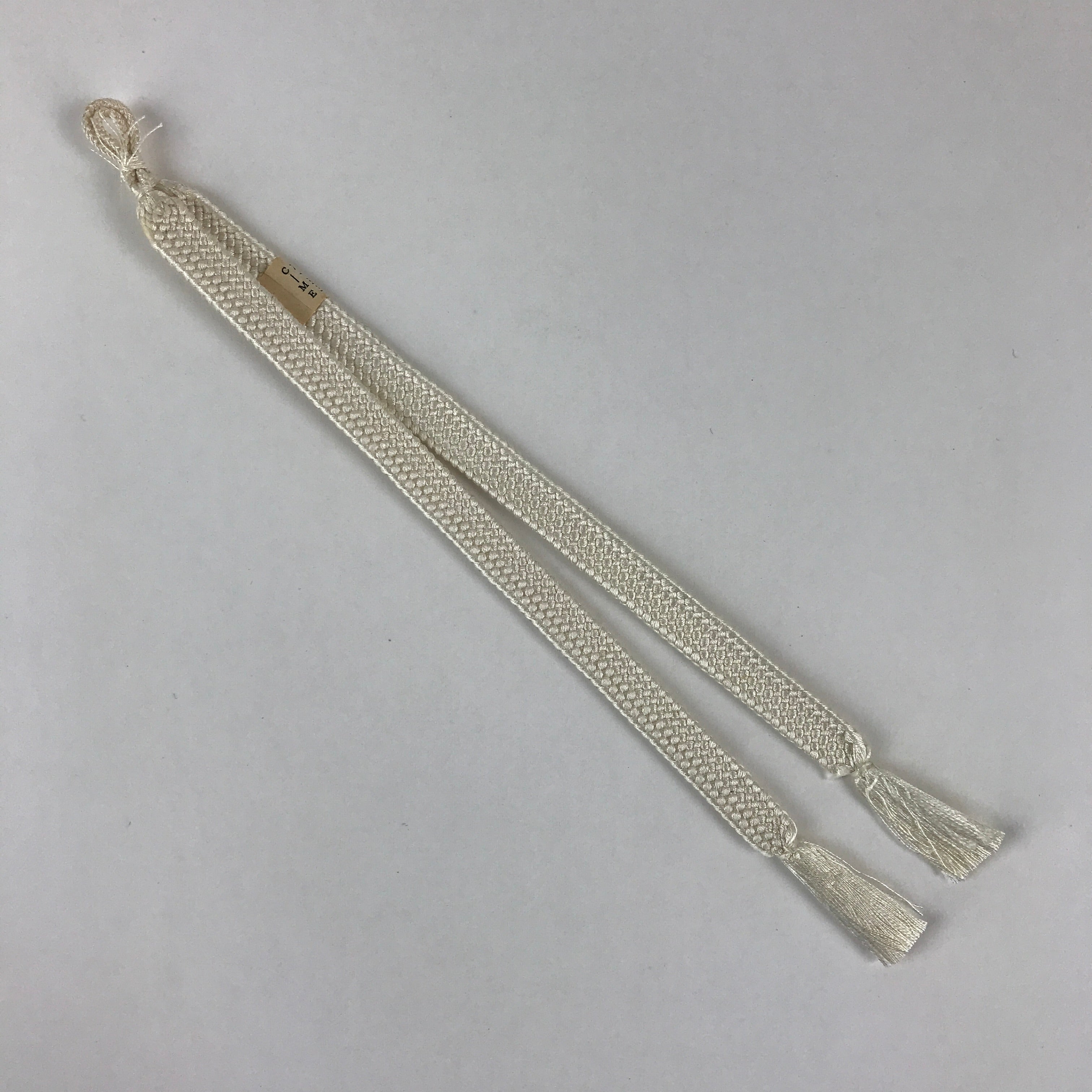Japanese Haori Himo Ties Kimono Jacket Kimono Accessory Silk White String OJ180