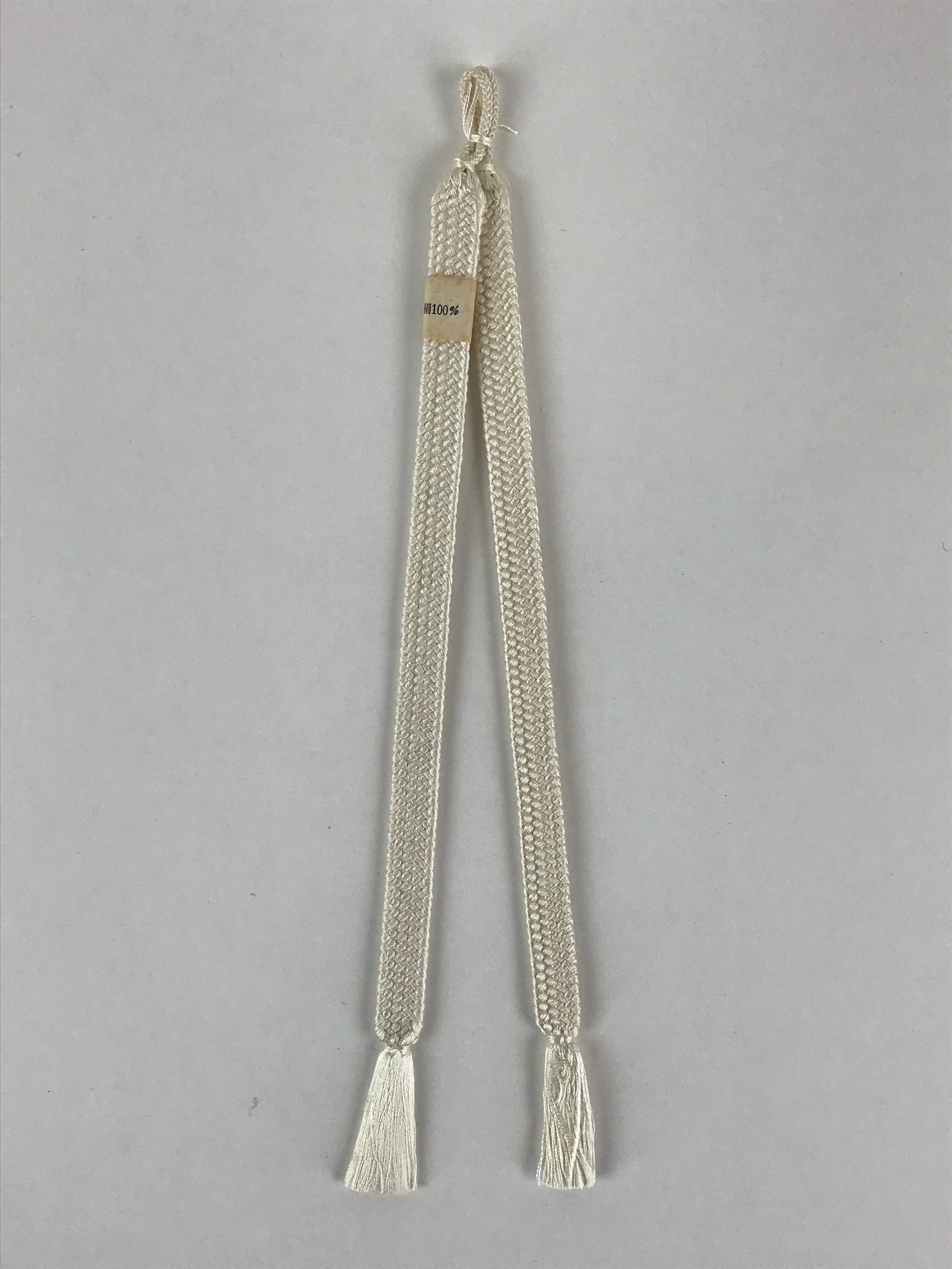 Japanese Haori Himo Ties Kimono Jacket Kimono Accessory Silk White String OJ181