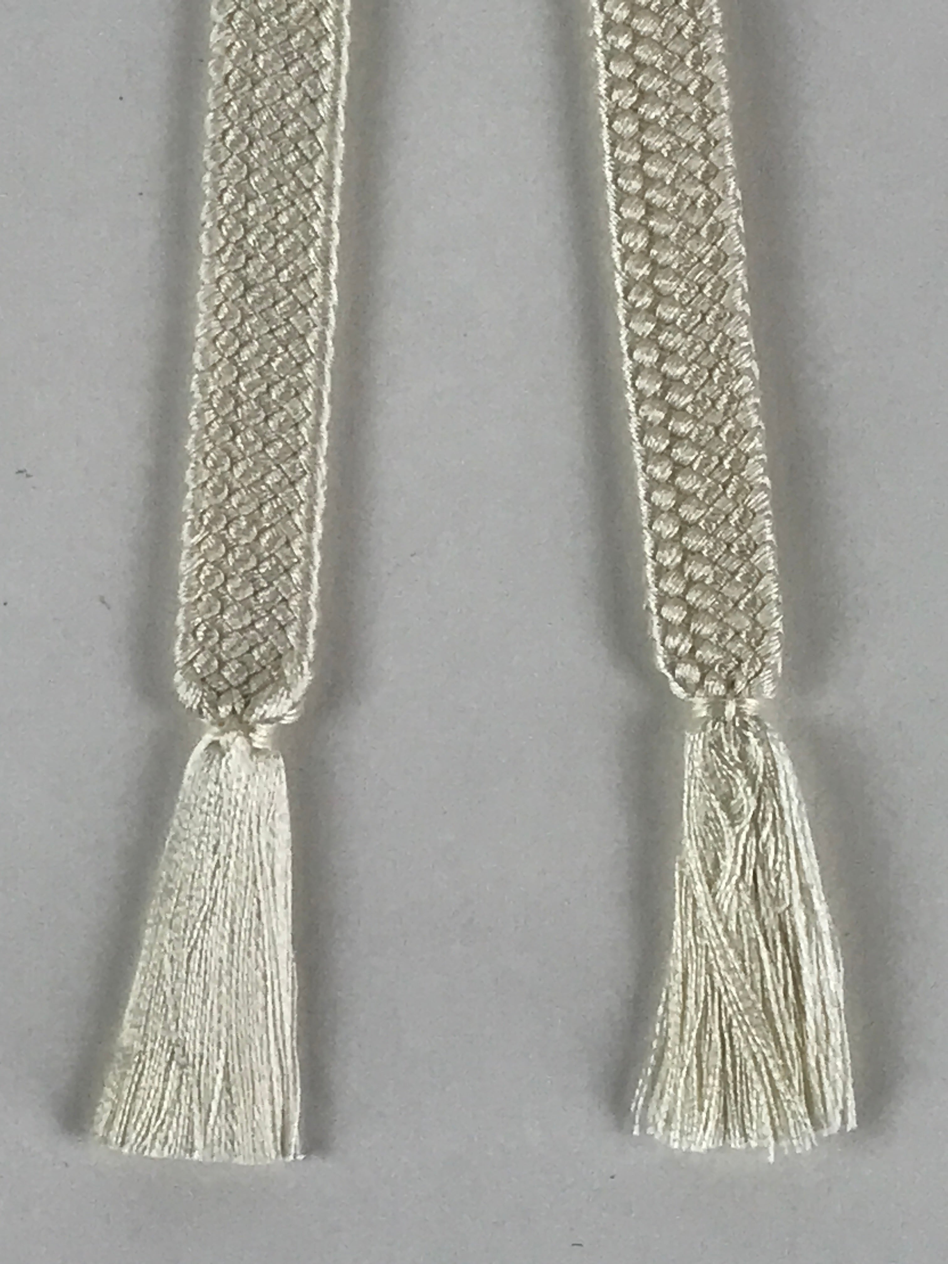 Japanese Haori Himo Ties Kimono Jacket Kimono Accessory Silk White String OJ181