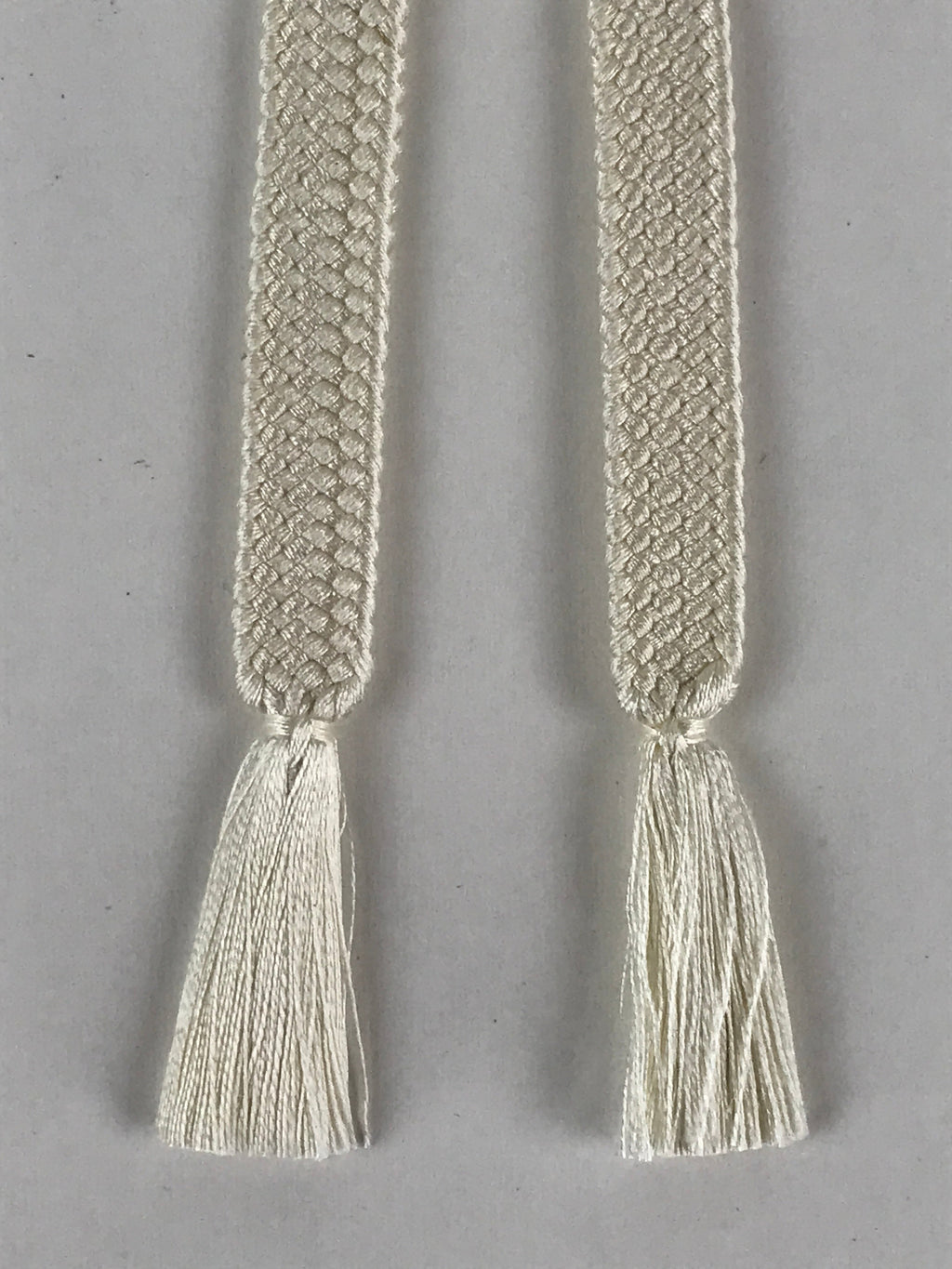 Japanese Haori Himo Ties Kimono Jacket Kimono Accessory Silk White String OJ182