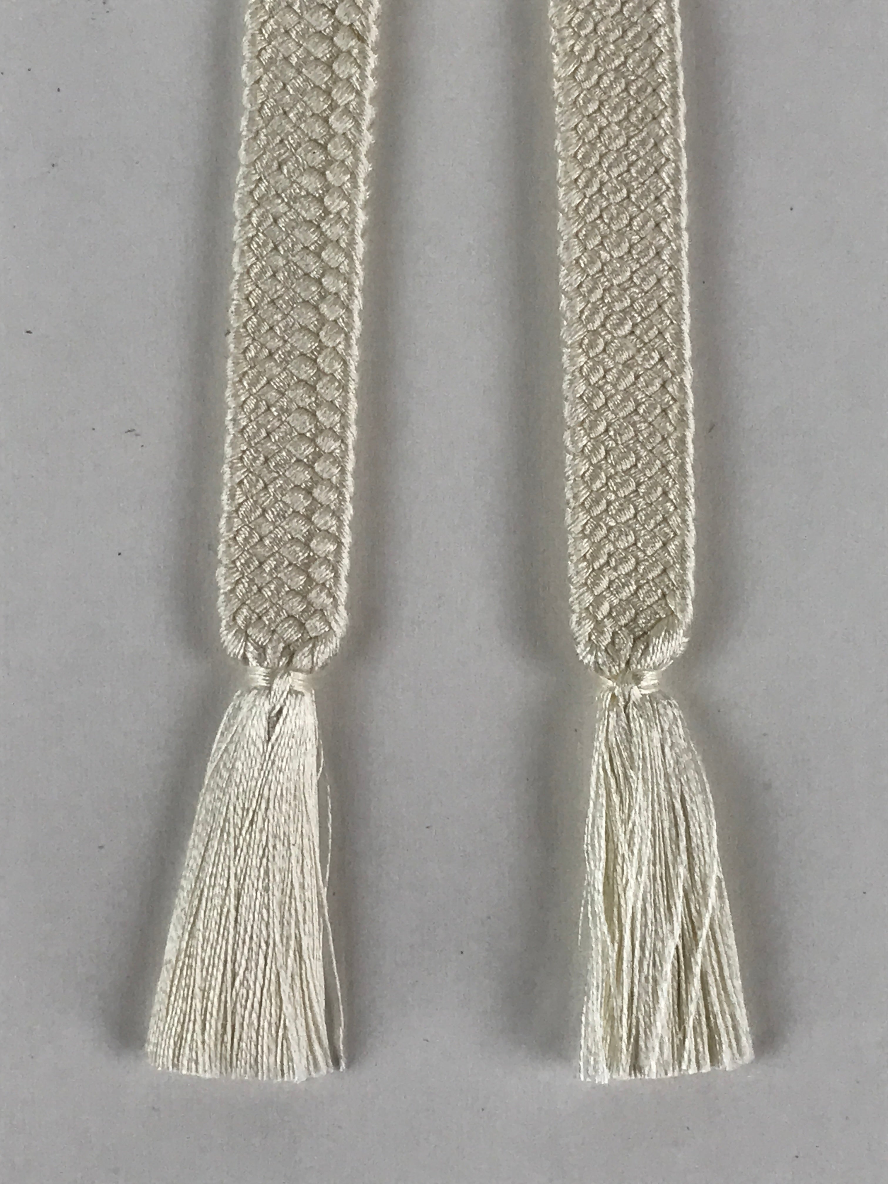 Japanese Haori Himo Ties Kimono Jacket Kimono Accessory Silk White String OJ182