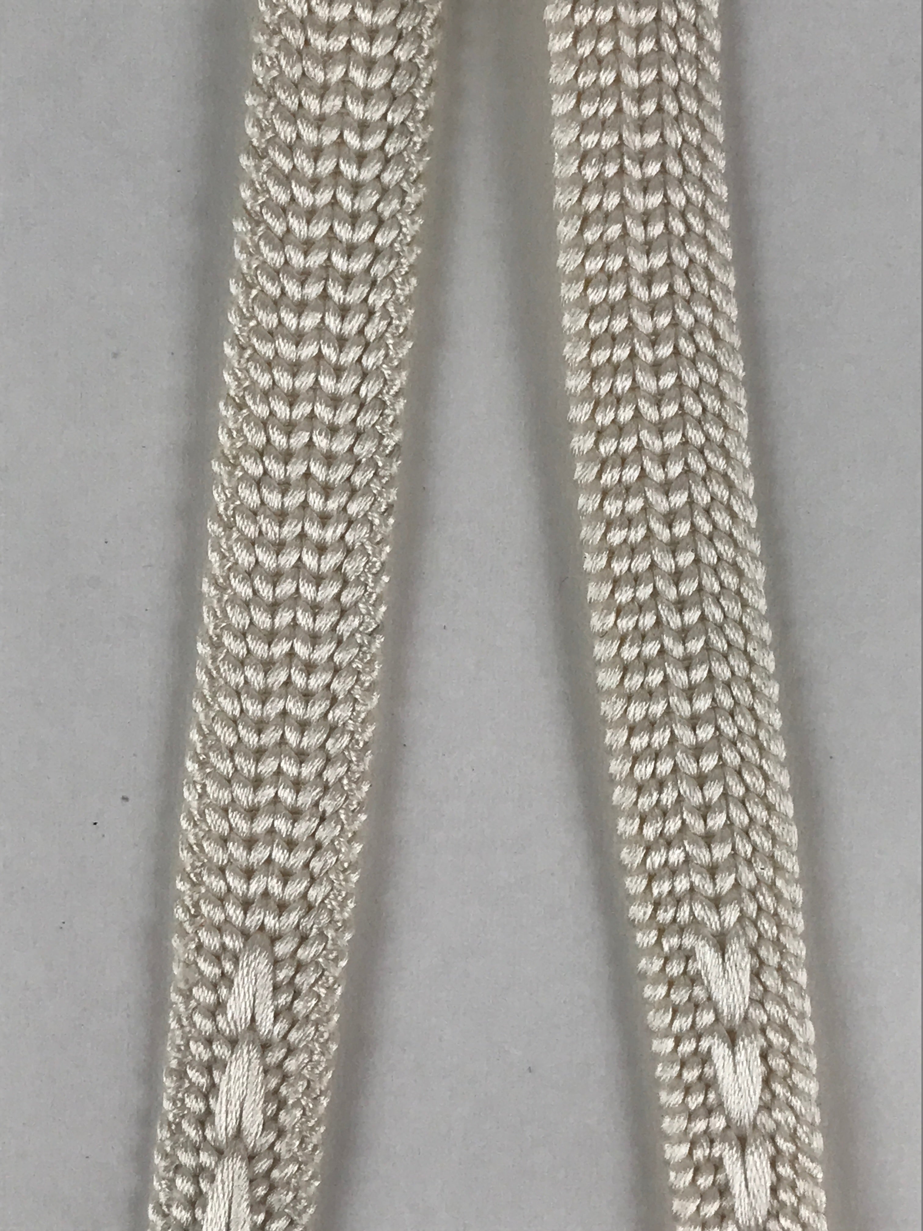 Japanese Haori Himo Ties Kimono Jacket Kimono Accessory Silk White String OJ183