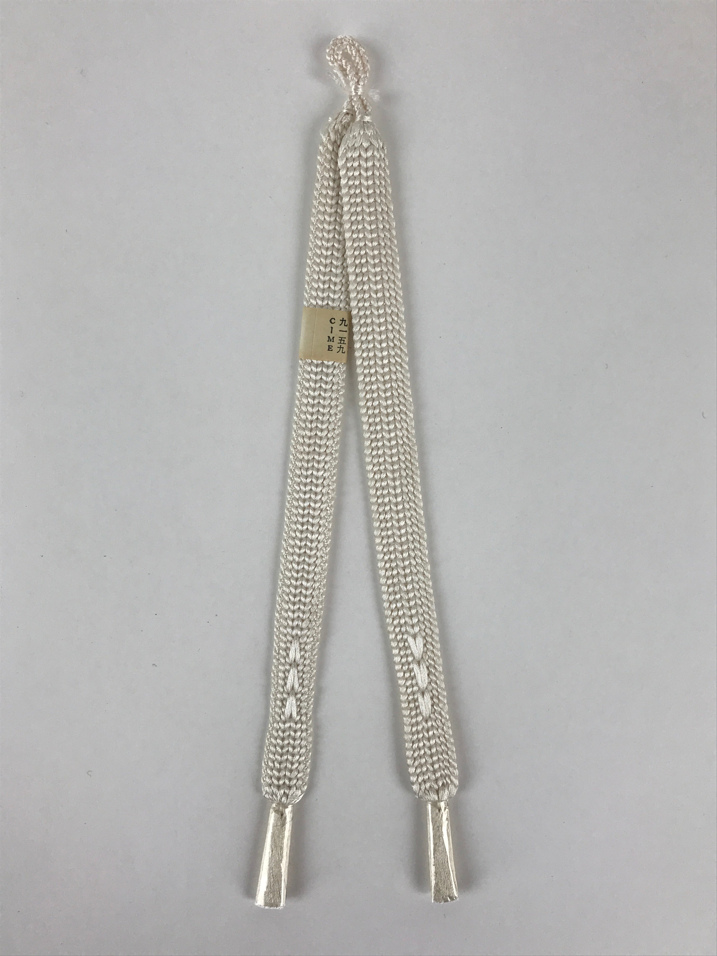 Japanese Haori Himo Ties Kimono Jacket Kimono Accessory Silk White String OJ184
