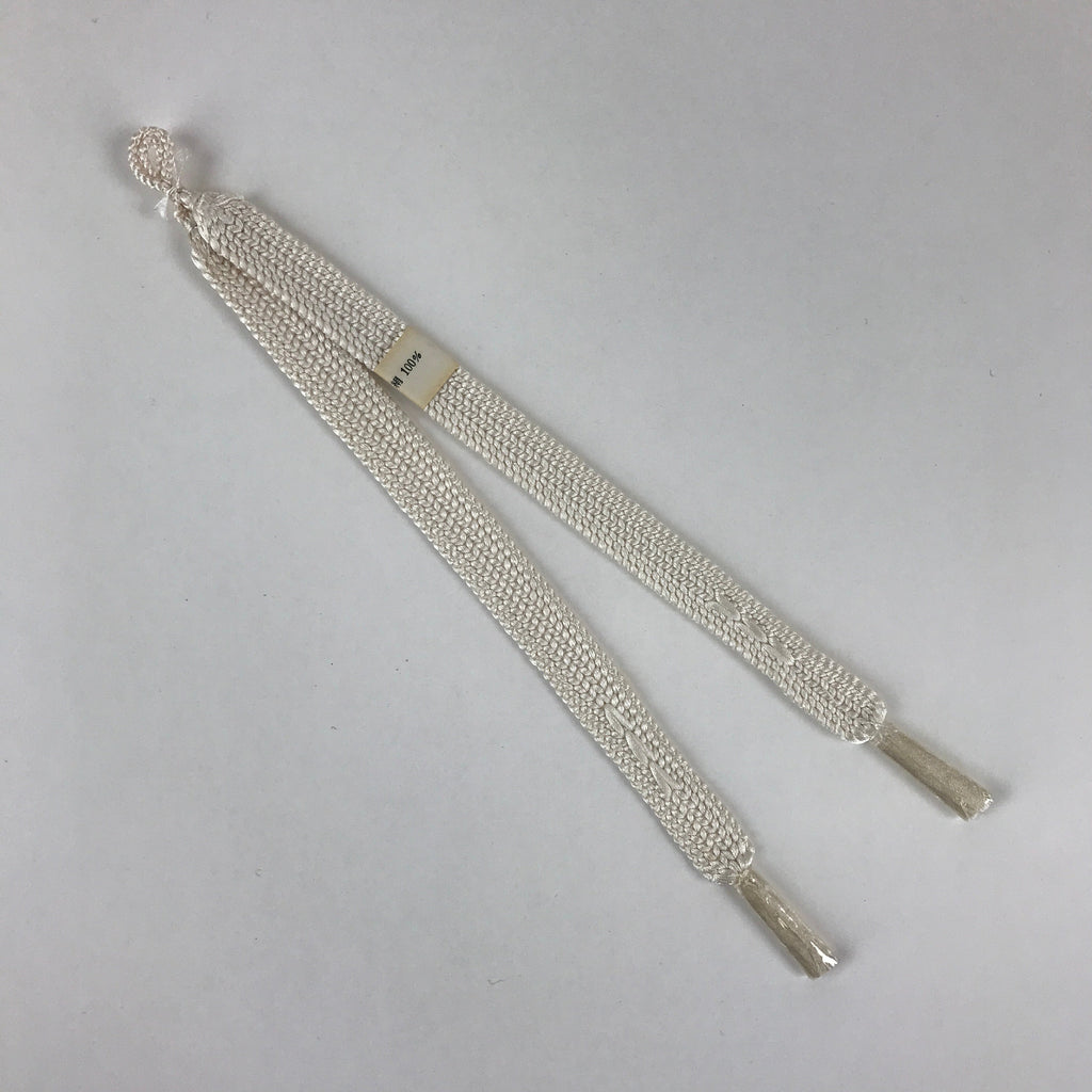 Japanese Haori Himo Ties Kimono Jacket Kimono Accessory Silk White String OJ184