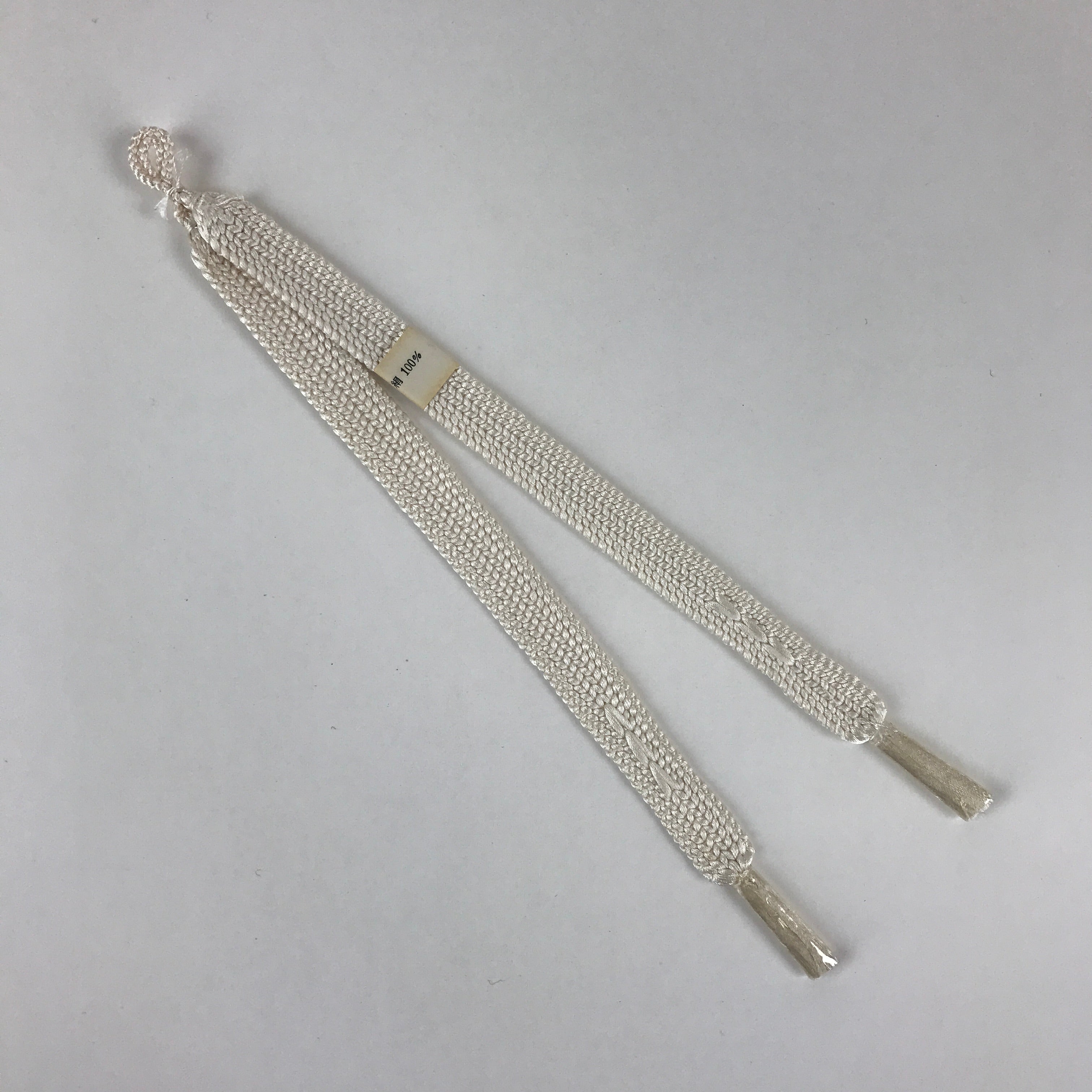 Japanese Haori Himo Ties Kimono Jacket Kimono Accessory Silk White String OJ184