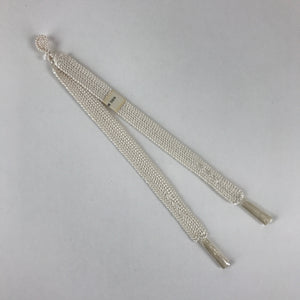 Japanese Haori Himo Ties Kimono Jacket Kimono Accessory Silk White String OJ184
