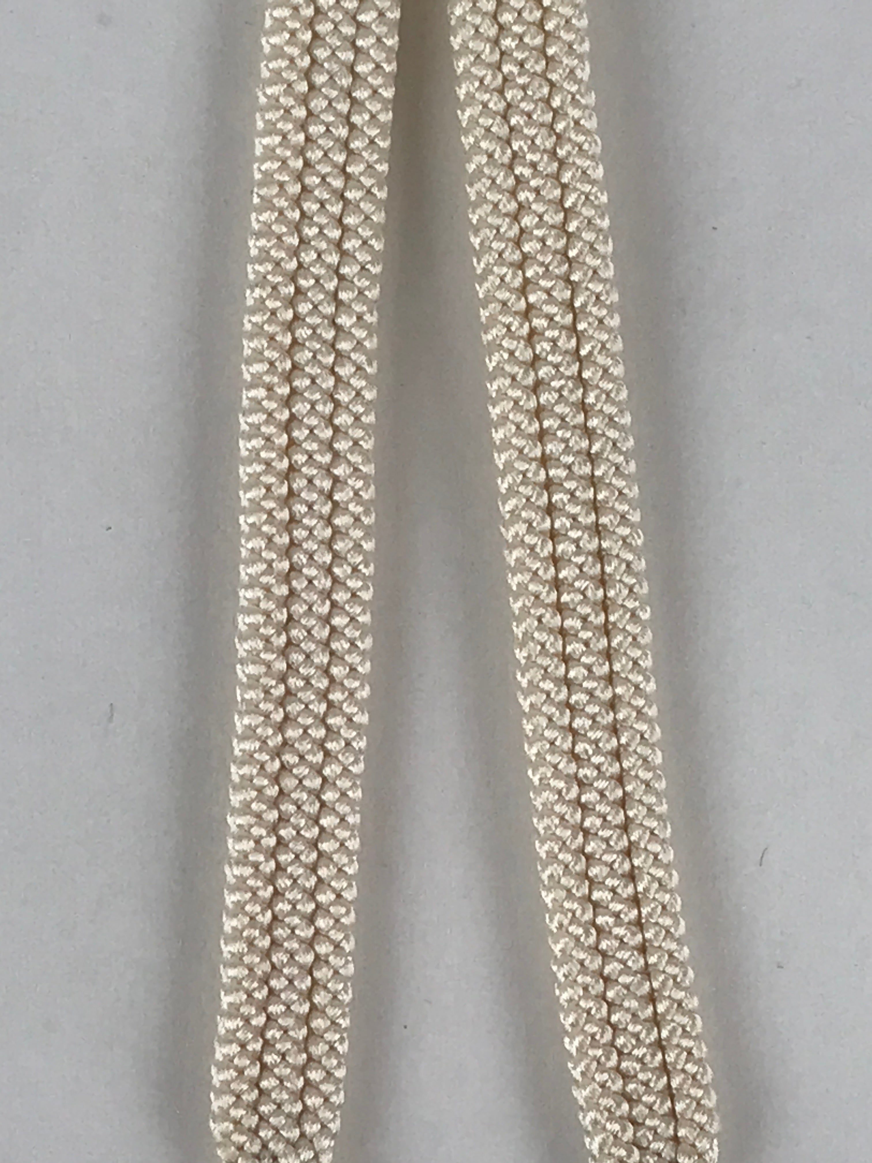Japanese Haori Himo Ties Kimono Jacket Kimono Accessory Silk White String OJ185