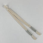 Japanese Haori Himo Ties Kimono Jacket Kimono Accessory Silk White String OJ185