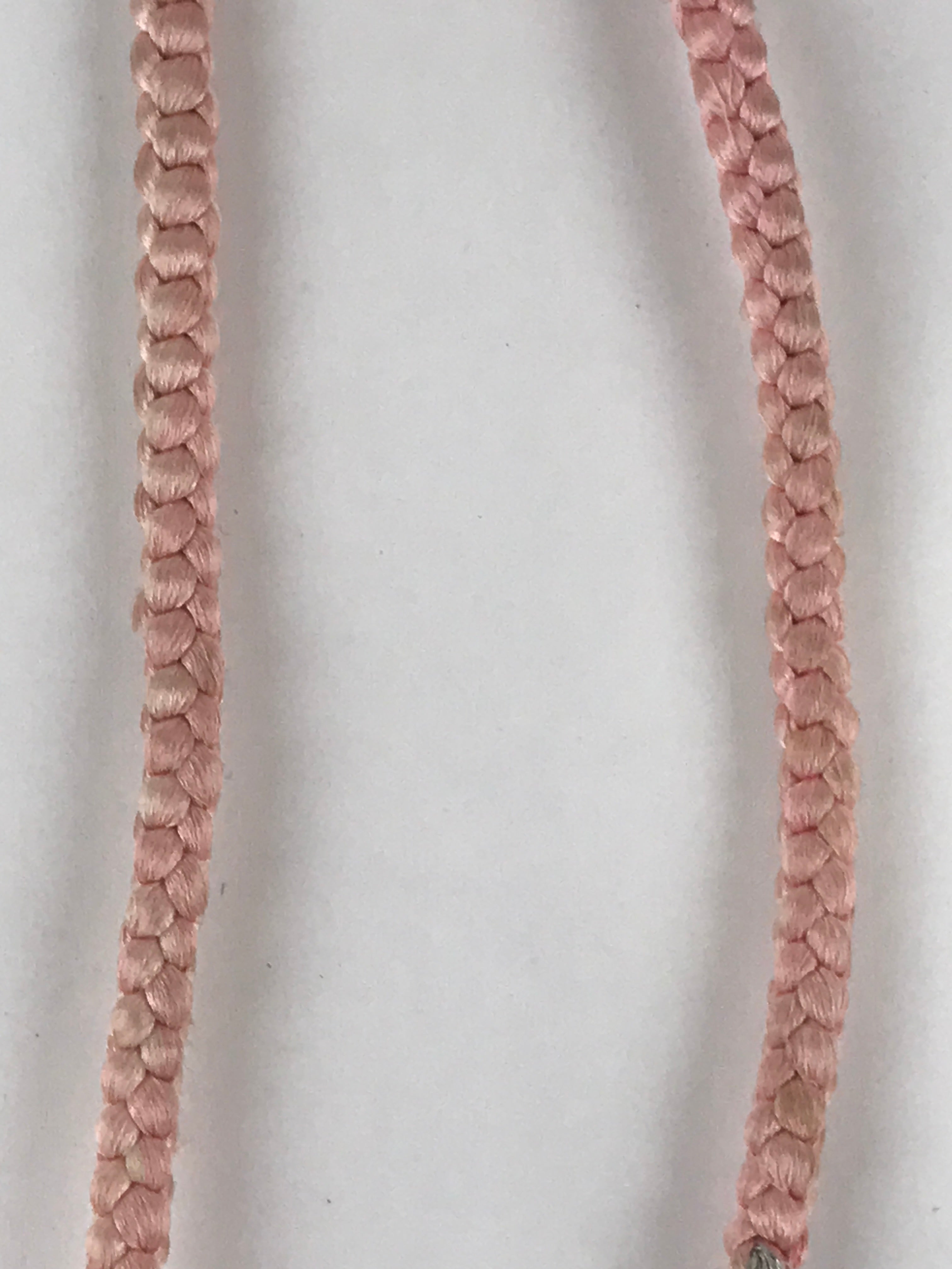 Japanese Haori Himo Ties Kimono Jacket Vtg Kimono Accessory Silk Pink Red OJ190