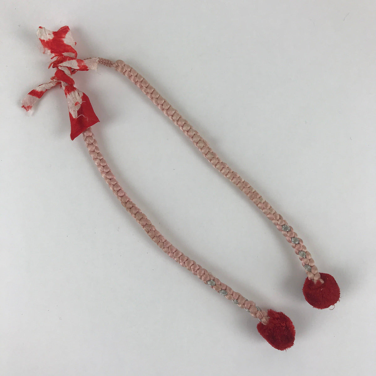 Japanese Haori Himo Ties Kimono Jacket Vtg Kimono Accessory Silk Pink ...