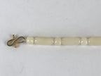 Japanese Haori Himo White Carved Beads Kimono Jacket Vtg Kimono Accessory OJ191